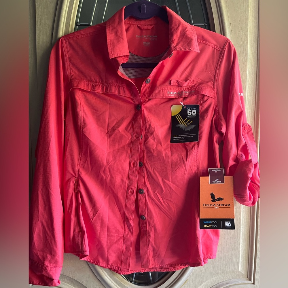 NWT Field & Stream Lattitude long sleeve button up, Small